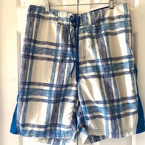 Wings Mens Swim Blue White Swim Shorts Trunks 36